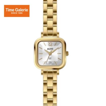 Alto ALT-EG02-GD-WE Analog White Dial Gold Strap Women Watch